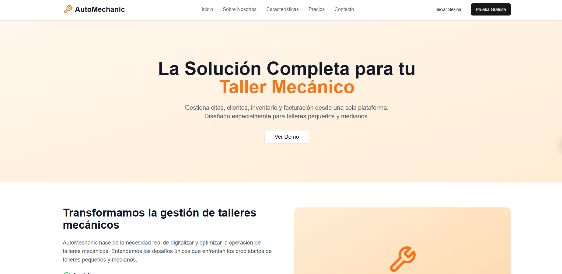 AutoMechanic Web App project preview